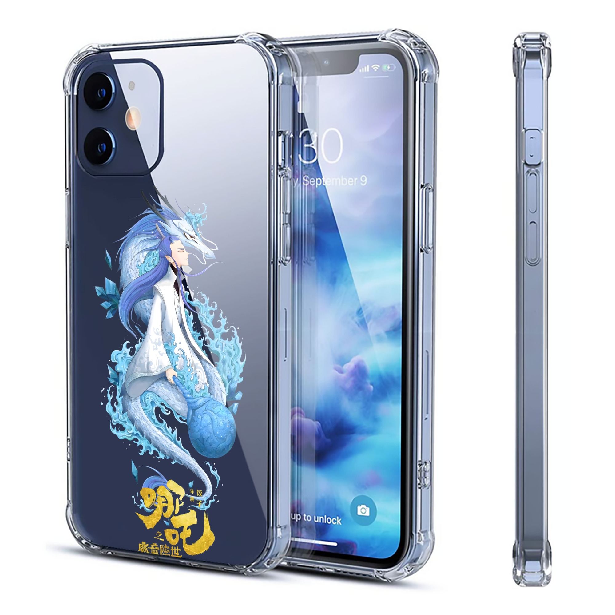 （画像用） Ne Zha 2 ナタ 魔童の大暴れ 【iPhone 12シリーズ対応】透明スマホケース（クリアソフトケース）